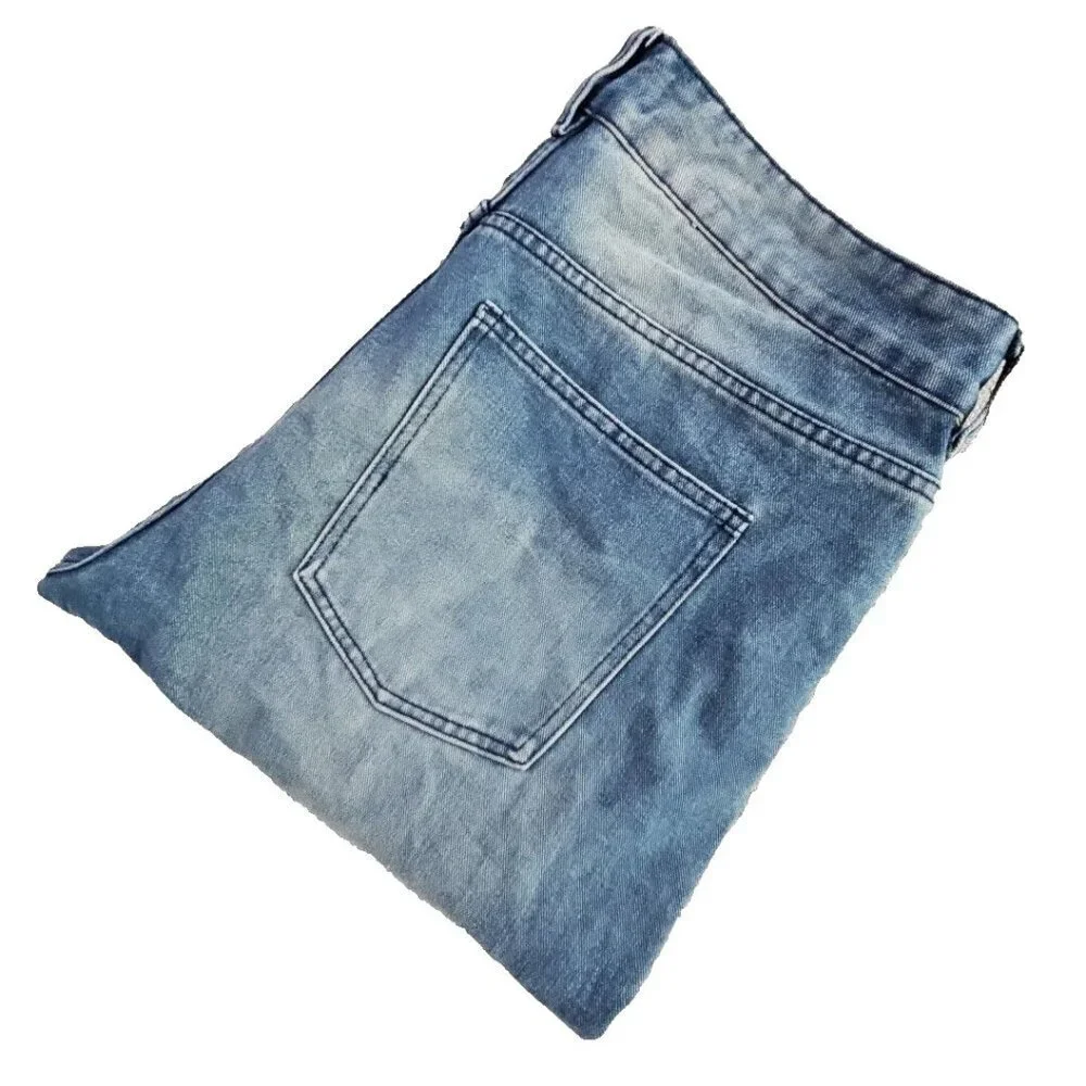 Fashion Nova Jeans Women's Size 14 (38x32) Med Wash Wide Leg Y2K Style YJDMY2K01